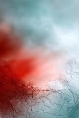 Poster - Dynamic Abstract Background Featuring Bold Crimson and Cyan Gradients with Vintage Texture Effects