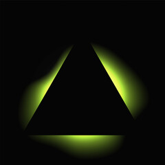 Poster - Triangle illuminate light frame