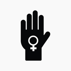 Poster - Women empowerment flat icon vector