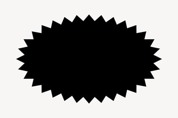 Poster - Abstract minimalistic black shape design vector