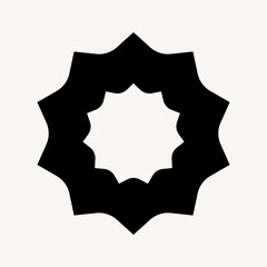 Poster - Abstract minimalistic black shape design vector