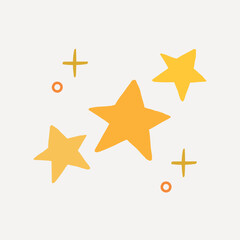 Poster - Playful stars with minimalist design vector