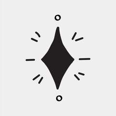 Poster - Geometric symbol with radiating lines vector