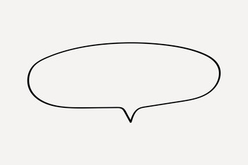 Poster - Blank speech bubble illustration. vector