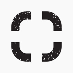 Poster - Abstract geometric black design, element vector