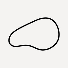 Poster - Abstract minimalist organic line art vector