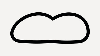 Poster - Minimalist abstract black shape vector