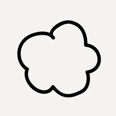 Poster - Minimalist abstract black shape vector