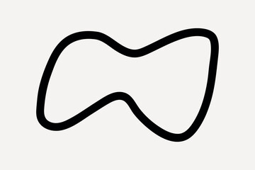 Poster - Minimalist abstract black shape vector