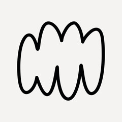 Poster - Minimalist abstract black shape vector