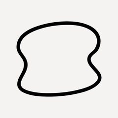 Poster - Minimalist abstract black shape vector
