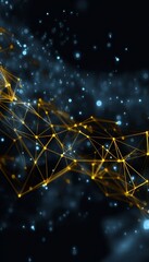 Poster - Technological Fabric Exploring Connectivity and Digital Harmony in an Abstract Concept Design