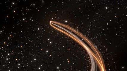 Poster - Magical Sparkling Particles Swirling Upward in Ethereal Light with Soft Glow and Dynamic Motion