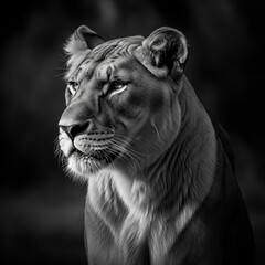 Wall Mural - portrait of a lion