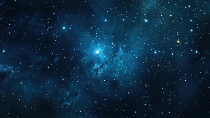 Wall Mural - The deep cosmos with stars, nebulas and galaxies, a vast universe beyond earth's atmosphere.