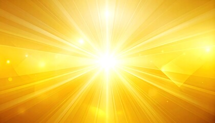 Wall Mural - golden light rays effect with geometric shapes