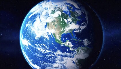 Canvas Print - The earth from space showing all they beauty, extremely detailed image