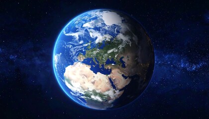 Canvas Print - The earth from space showing all they beauty, extremely detailed image