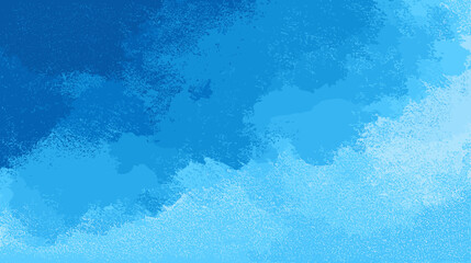 Poster - Abstract blue watercolor background with soft texture  