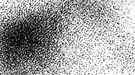 Poster - Flat vector background with black speckles on white surface  