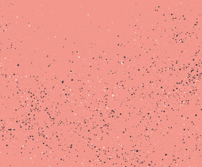 Poster - Flat vector background with pink texture and black speckles  