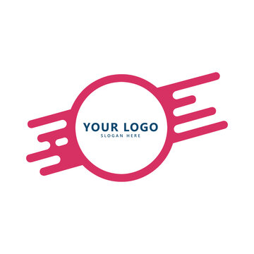 Digital logo template design vector, emblem, design concept, creative symbol, icon