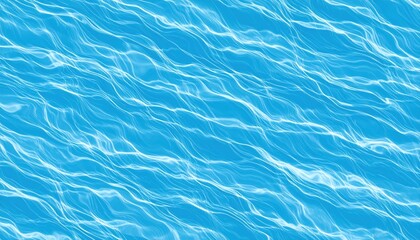 Poster - Abstract Blue Water Flowing Current Patterns with Dynamic Motion and Liquid Visuals