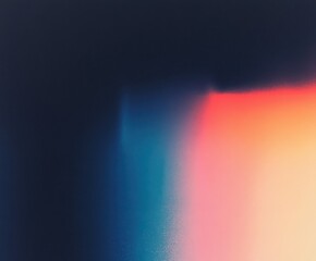 Fototapete - Dark blue, light blue, and pink color gradient background with film grain texture. Abstract vibrant motion blur pattern. Modern trendy art banner design.