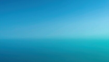 Aufkleber - Abstract Blue To Aqua Gradient With Soft Noise And Cinematic Grain Texture For Background