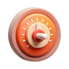 Poster - 3d rendered clock graphic in pastel tones against background for time management concepts and design projects