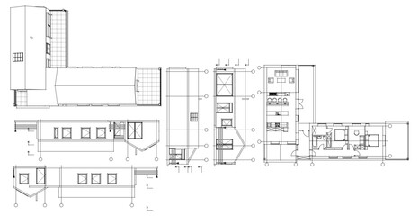 Aufkleber - house architectural project sketch 3d illustration	
