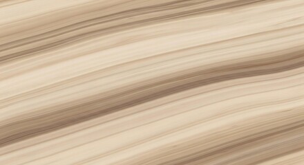 Poster - Subtle diagonal bands of cream and light brown flow in an abstract composition
