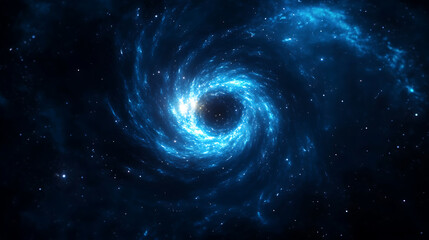 Blue galaxy swirling with stars, perfect for a space exploration project