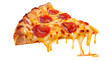 © Mintu - Delicious Pepperoni Pizza Slice with Dripping Cheese