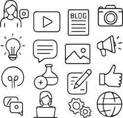 Fototapete - Blogging Line 
