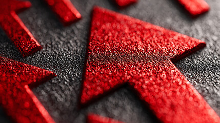 Poster - Red Ppi Text With Upward Arrow on Abstract Metallic Surface Illustration 20719101 1