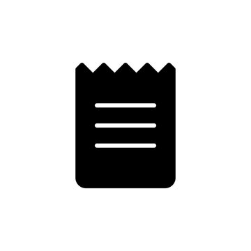 Receipt icon vector. Invoice Icon.