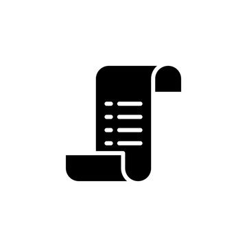 Receipt icon vector. Invoice Icon.