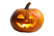 © Taslima - A classic carved halloween pumpkin with a friendly glowing face, isolated on a transparent background