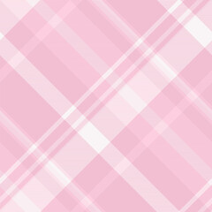 Aufkleber - Elegant pink and white plaid pattern.  Subtle texture adds depth to this versatile design, perfect for fashion, branding, or website backgrounds.