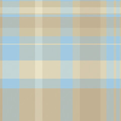 Poster - Classic plaid pattern featuring a soft, muted color palette. Timeless fabric design with intersecting stripes, ideal for backgrounds, textiles,  design projects.