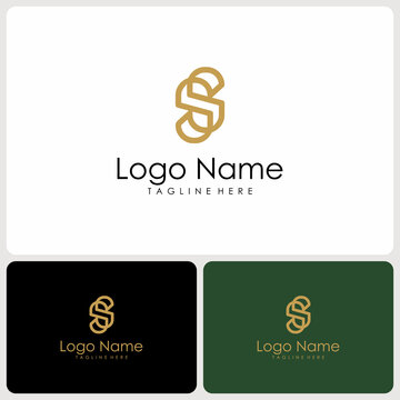 vector logo icon initial S. logo concept