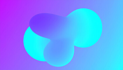 Poster - Fluid dynamic. vivid gradient mesh. round cover, poster frame. holographic 3d backdrop with modern trendy blend. fluid dynamic background with liquid shapes and elements.
