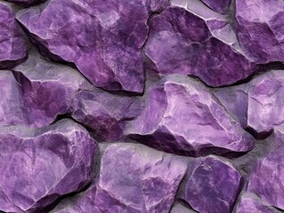Poster - Textured Purple Rock Surface in Stylized Artistic Style