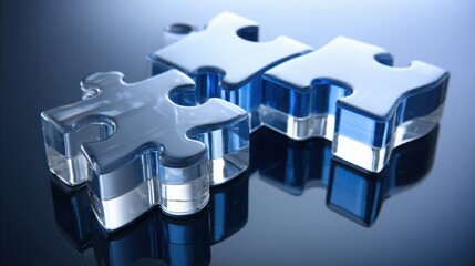 Poster - A single puzzle piece symbolizing the complexity of business strategy and the need for cohesion in organizational planning