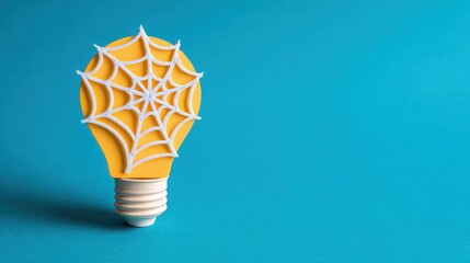 Poster - Illuminated lightbulb representing ideas, innovation, and bright solutions in business synergy and creative thinking
