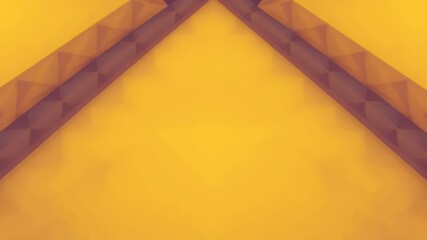 Poster - Minimalist modern backdrop with angled design and gold color palette for contemporary presentation or artistic digital concept