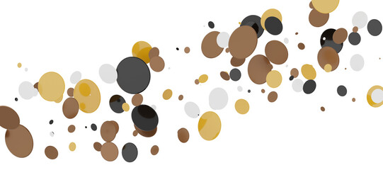 Poster - silver confetti explosion festive background