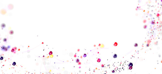 Poster - Colorful particle background image, perfect for website banners, presentations, and more.