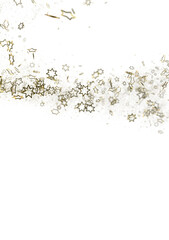 Poster - Galactic Christmas Descent: Enthralling 3D Illustration of Falling Holiday Stars from the Cosmos